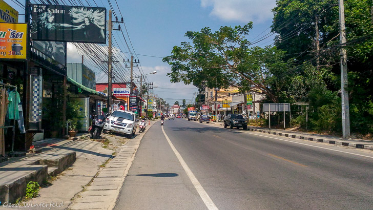 Haupt und Ringstraße auf Koh Samui
